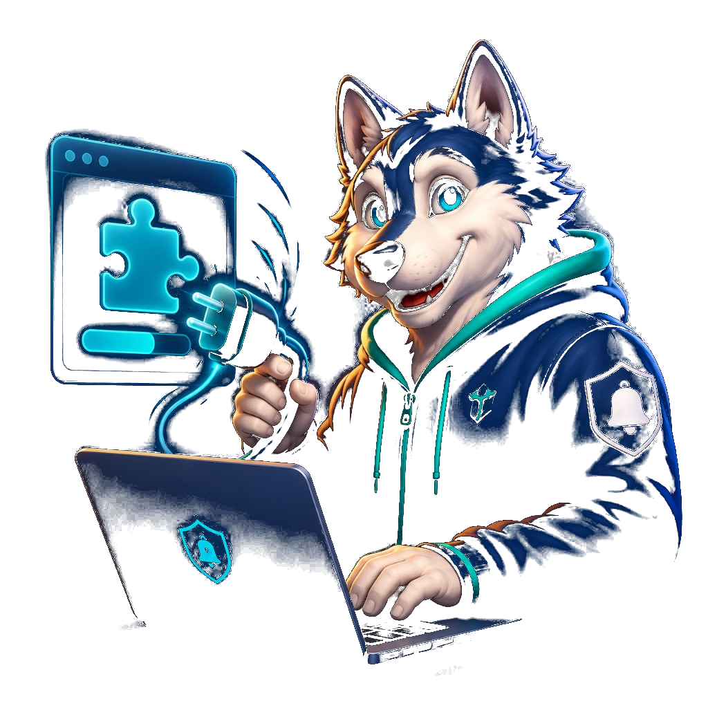 Mascotte Willy Push collega script o plugin WordPress